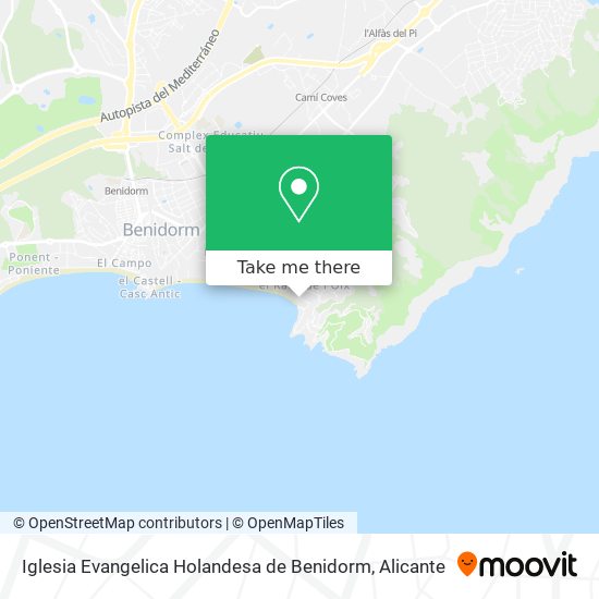 Iglesia Evangelica Holandesa de Benidorm map