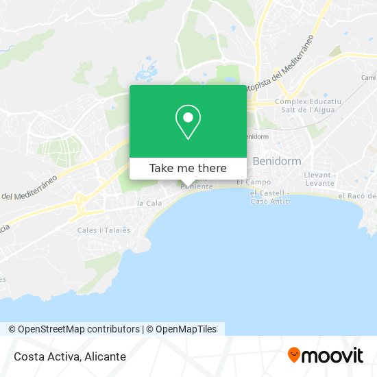 Costa Activa map