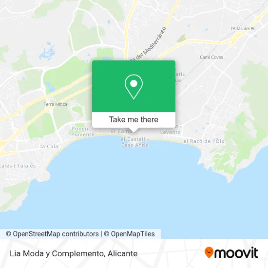 Lia Moda y Complemento map