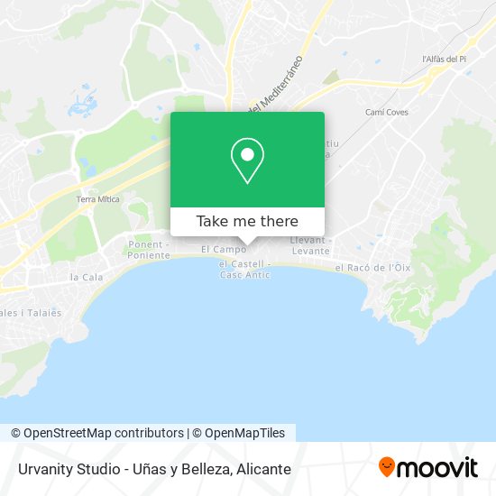 Urvanity Studio - Uñas y Belleza map