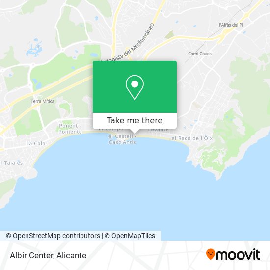 Albir Center map