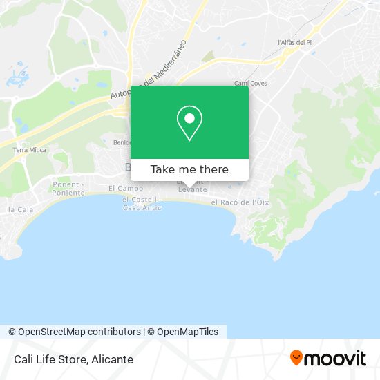 Cali Life Store map