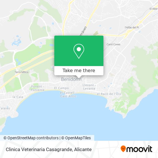 mapa Clinica Veterinaria Casagrande