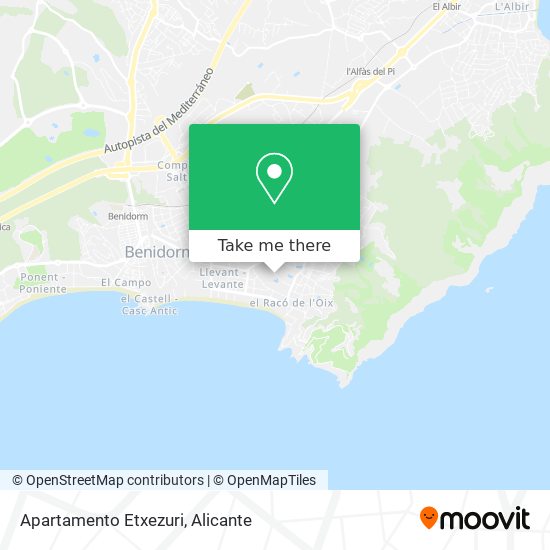 Apartamento Etxezuri map