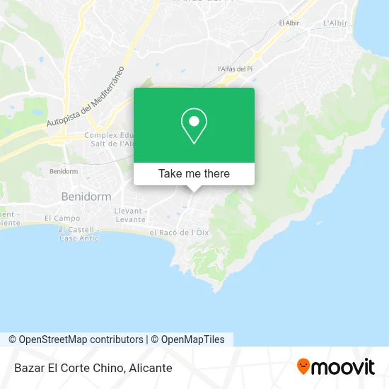 Bazar El Corte Chino map