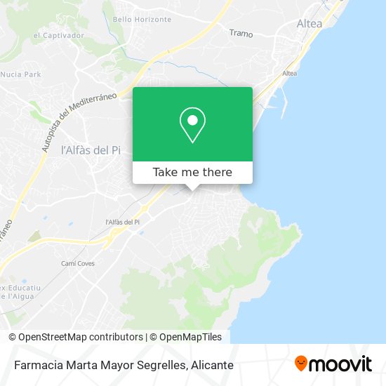 Farmacia Marta Mayor Segrelles map