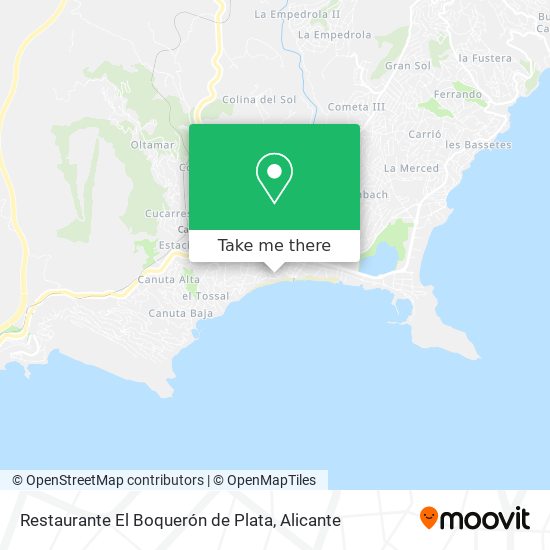 Restaurante El Boquerón de Plata map