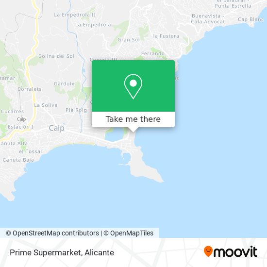 Prime Supermarket map