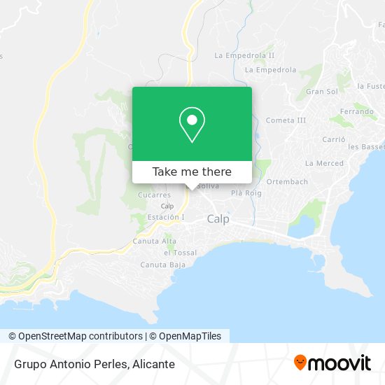 Grupo Antonio Perles map