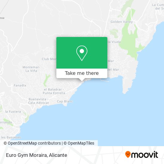 Euro Gym Moraira map