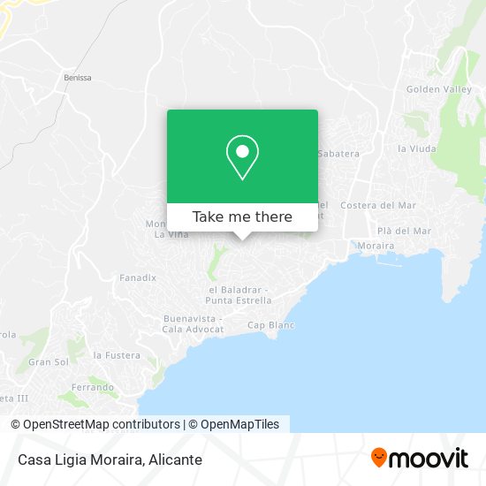 Casa Ligia Moraira map
