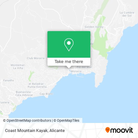 Coast Mountain Kayak map