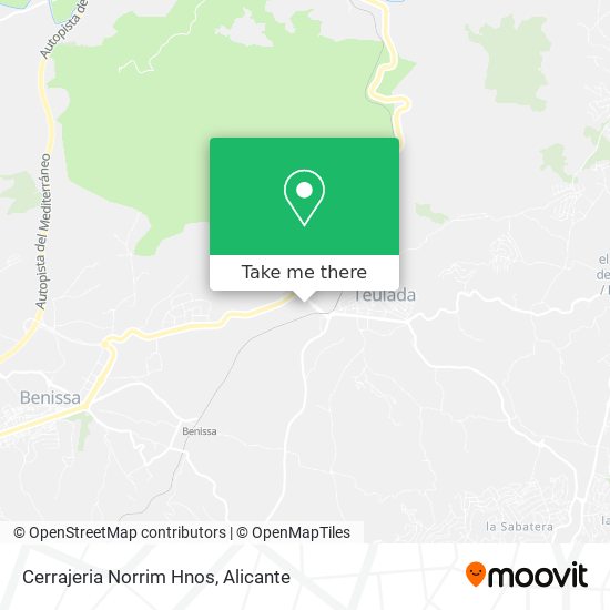 Cerrajeria Norrim Hnos map