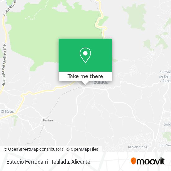 Estació Ferrocarril Teulada map