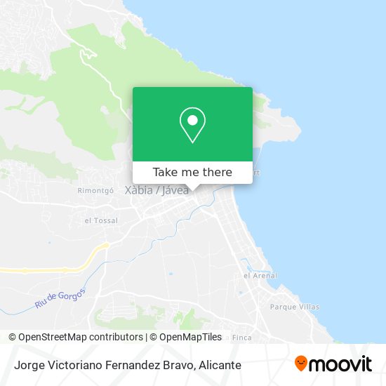 Jorge Victoriano Fernandez Bravo map