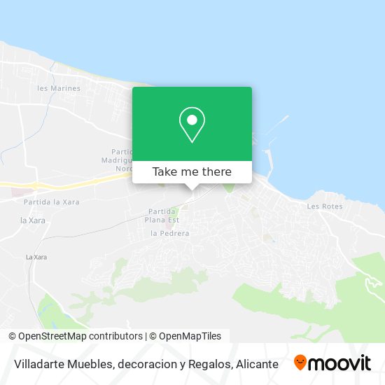 Villadarte Muebles, decoracion y Regalos map