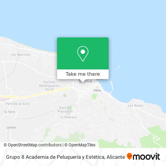 Grupo 8 Academia de Peluquería y Estética map