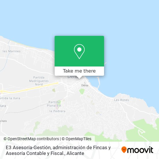 mapa E3 Asesoría-Gestión, administración de Fincas y Asesoría Contable y Fiscal.