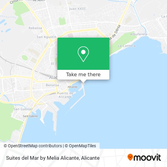 Suites del Mar by Melia Alicante map