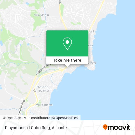 Playamarina I Cabo Roig map