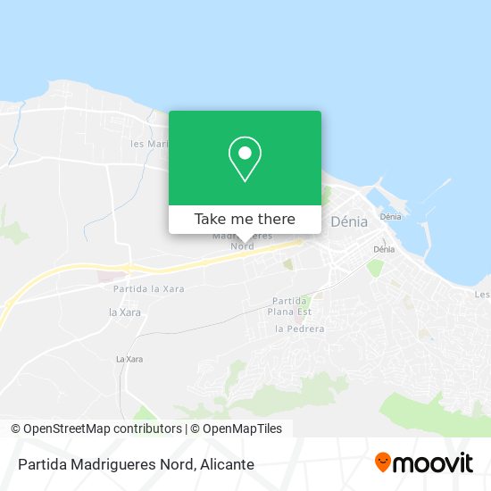 Partida Madrigueres Nord map