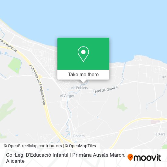 Col·Legi D'Educació Infantil I Primària Ausiàs March map