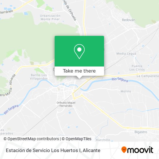 Estación de Servicio Los Huertos I map