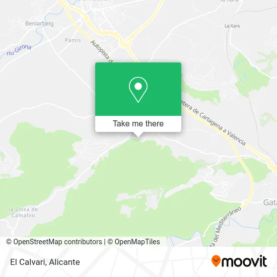 El Calvari map