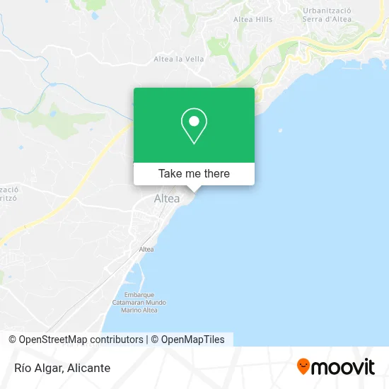 Río Algar map