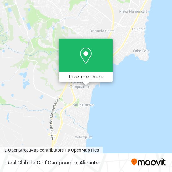 Real Club de Golf Campoamor map