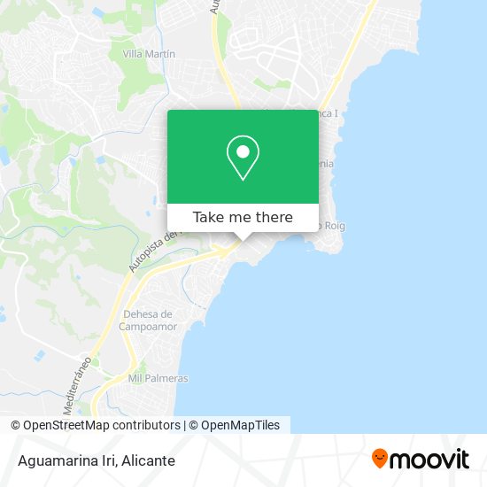 Aguamarina Iri map