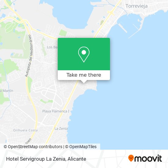 Hotel Servigroup La Zenia map