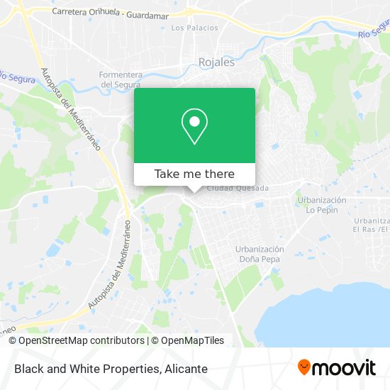 Black and White Properties map
