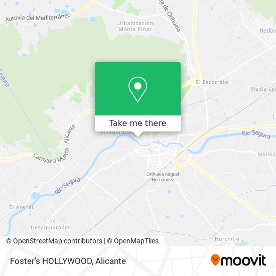 Foster's HOLLYWOOD map