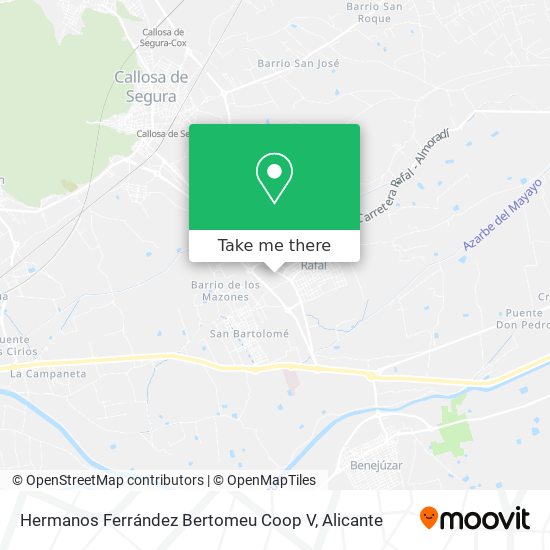 Hermanos Ferrández Bertomeu Coop V map
