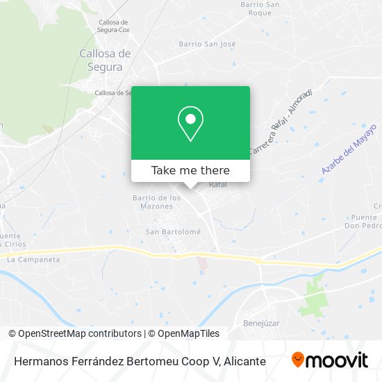 mapa Hermanos Ferrández Bertomeu Coop V