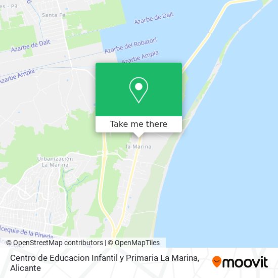 Centro de Educacion Infantil y Primaria La Marina map
