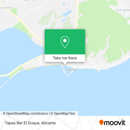 Tapas Bar El Duque map