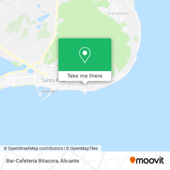 Bar-Cafeteria Bitacora map