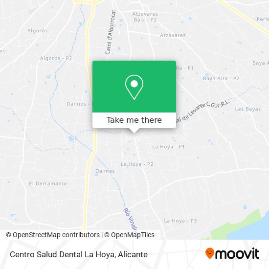 Centro Salud Dental La Hoya map