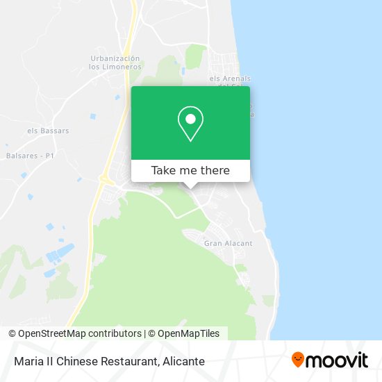 Maria II Chinese Restaurant map