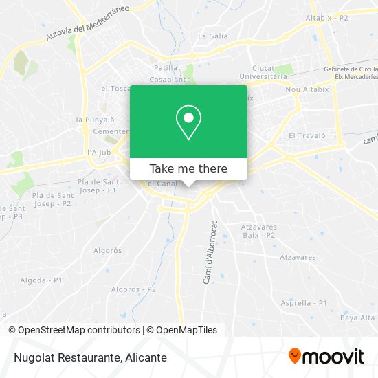 mapa Nugolat Restaurante
