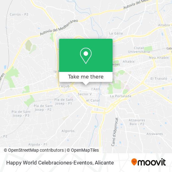 Happy World Celebraciones-Eventos map