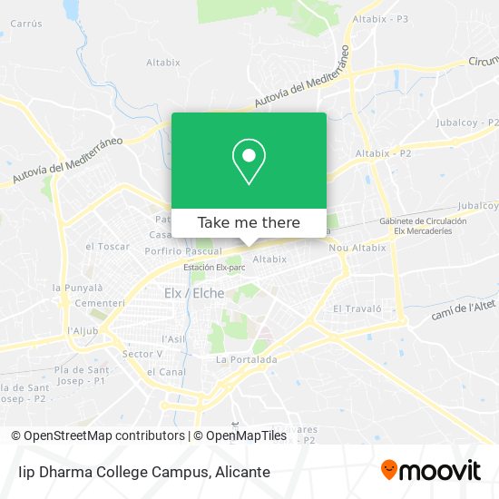 Iip Dharma College Campus map
