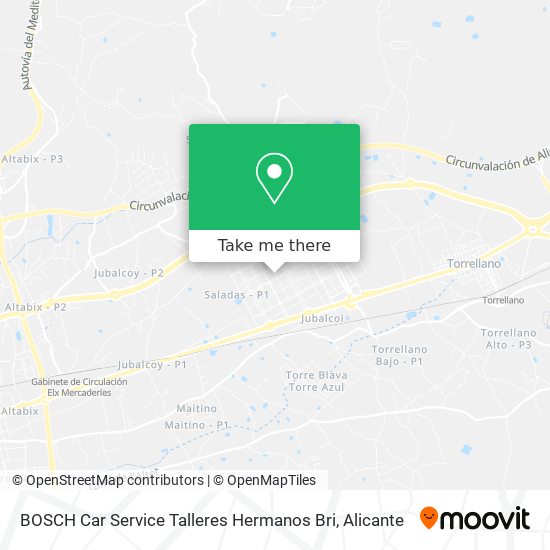 mapa BOSCH Car Service Talleres Hermanos Bri