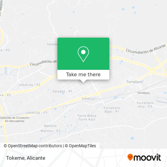 Tokeme map