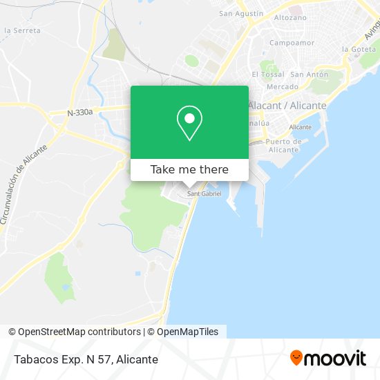 Tabacos Exp. N 57 map