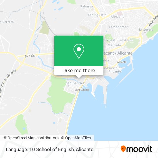 Language. 10 School of English map