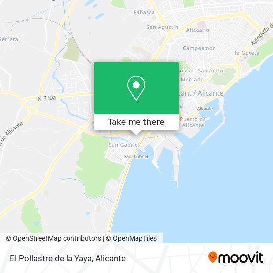 El Pollastre de la Yaya map