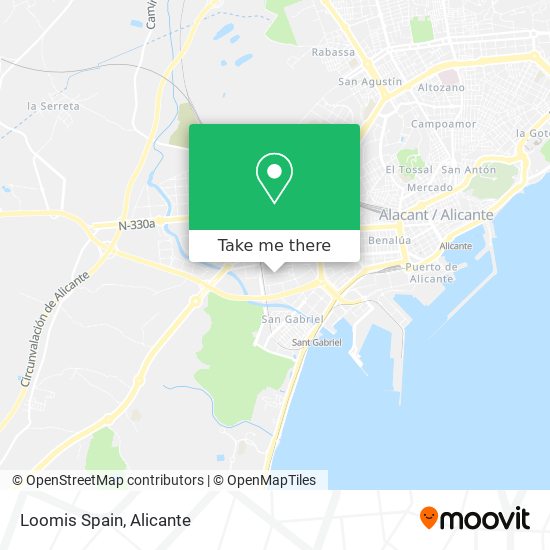 Loomis Spain map